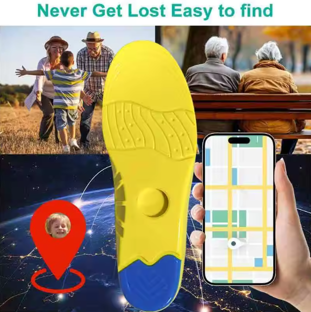 Anti Lost Kids Shoes Insole With Tag Tracker Slot